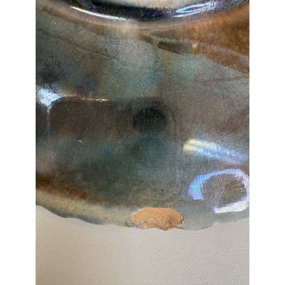 Antique Etruscan Majolica Seaweed Shell Design Plate 6” Collector Gift NOTE Holi - Picture 15 of 16